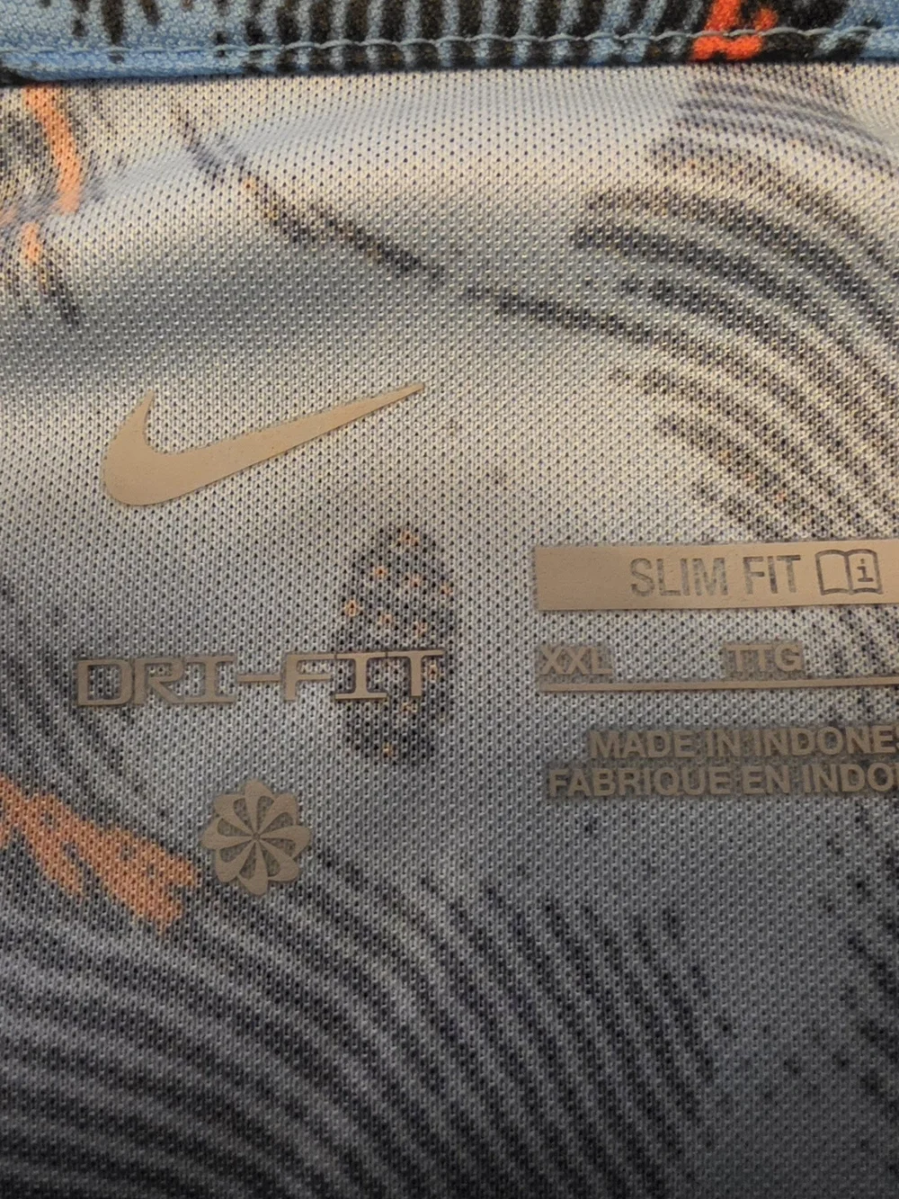 Nike Houston Dash Men's Light Blue, Black & Orange Soccer Jersey